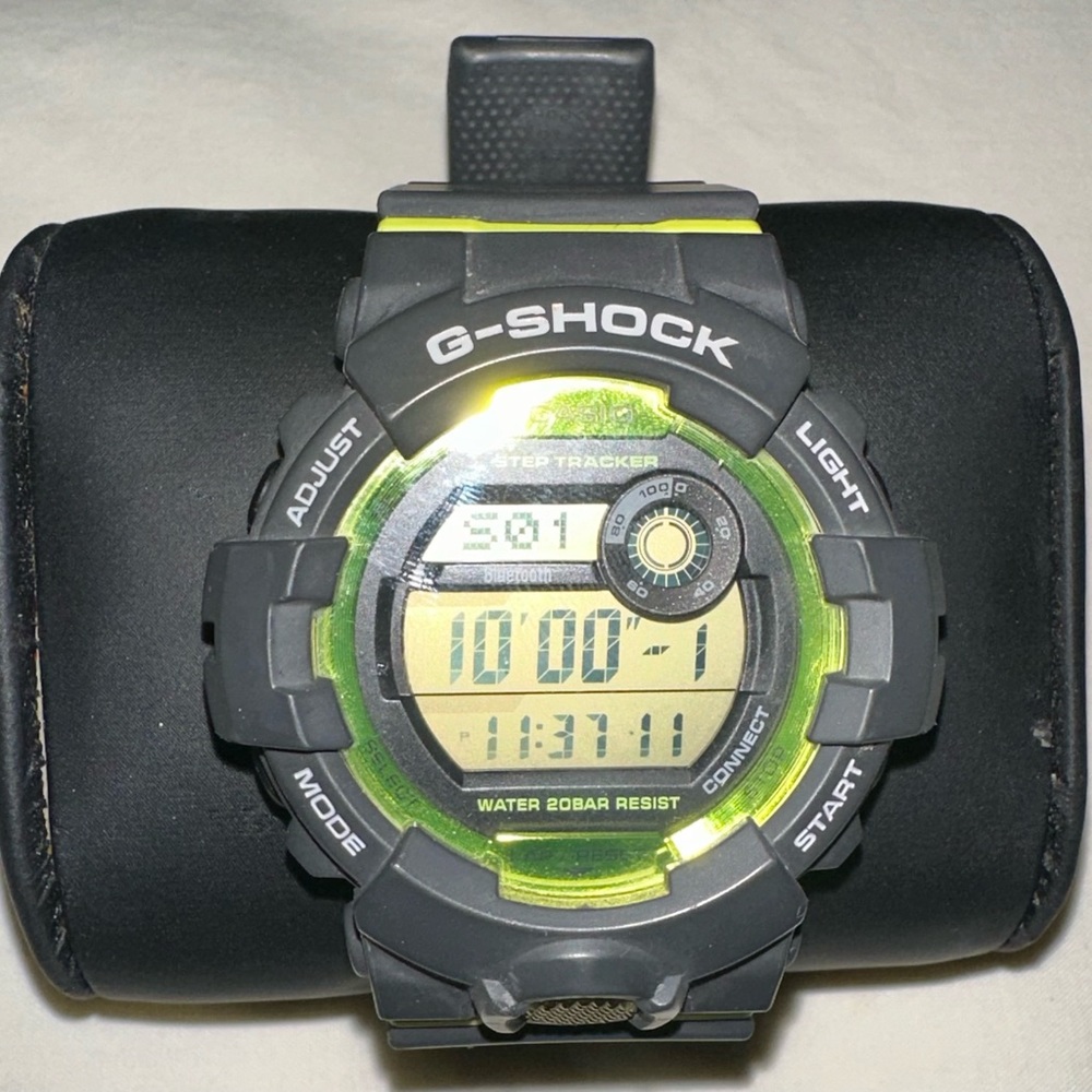 Casio G-Squad Grey Green Digital Bluetooth Step Tracker